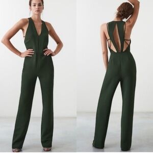 REISS Naddia Strappy Plunge Jumpsuit Size 4
